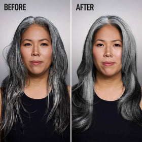 Silverist conditioner being applied to wet hair for detangling