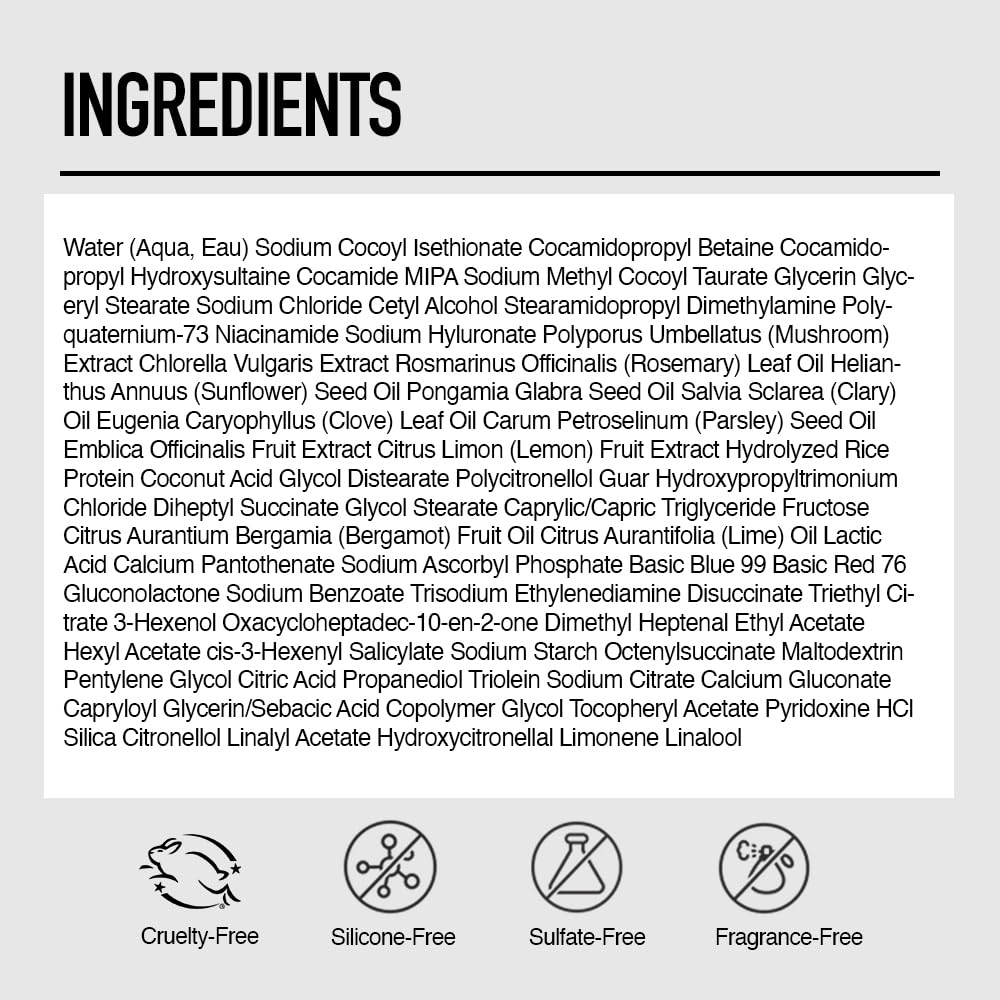 Silverist scent notes display suggesting natural aromatics and freshness