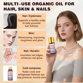 SILVIGO castor oil texture drop on surface showing rich cold-pressed hydration