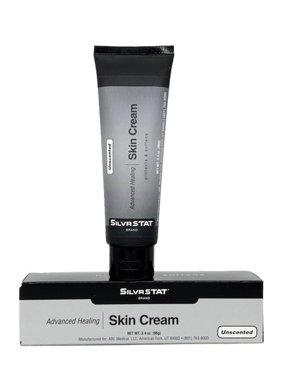 SilvrSTAT front packaging jar showing product name and unscented benefit