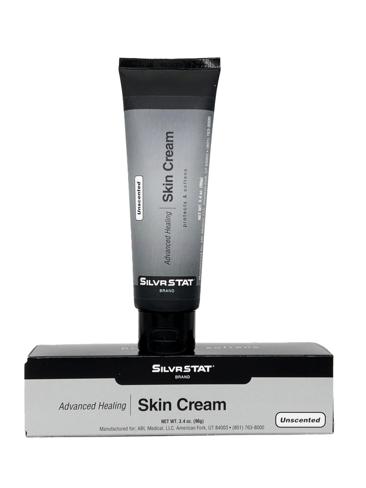 SilvrSTAT front packaging jar showing product name and unscented benefit