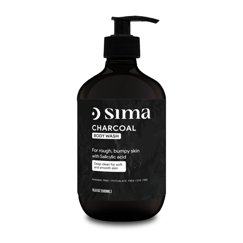 Sima bottle front packaging showing clear product benefits and size