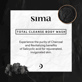 Sima bottle in shower setting illustrating everyday bathroom use