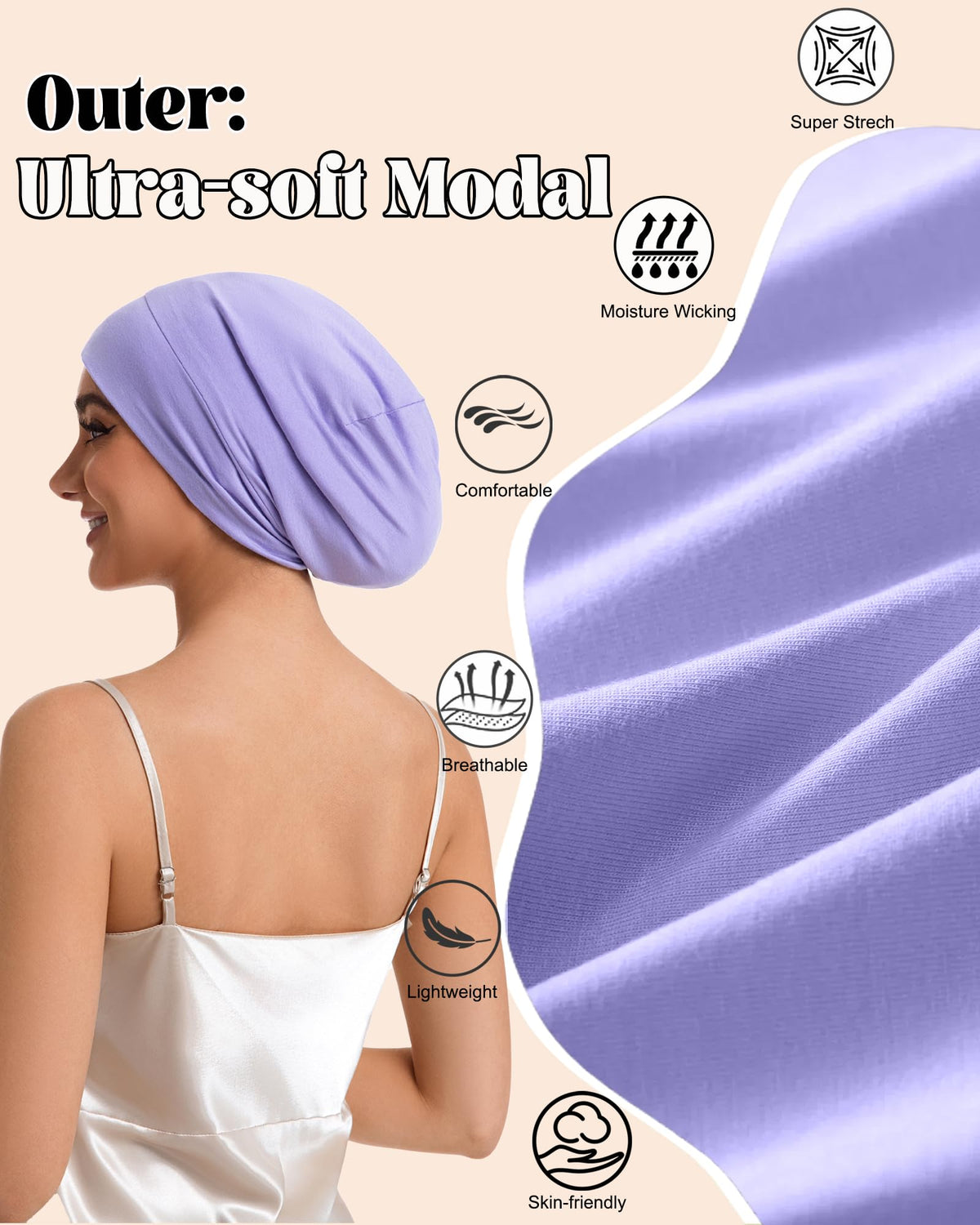 Simapu adjustable buckle and elastic band displayed to show customizable comfortable fit