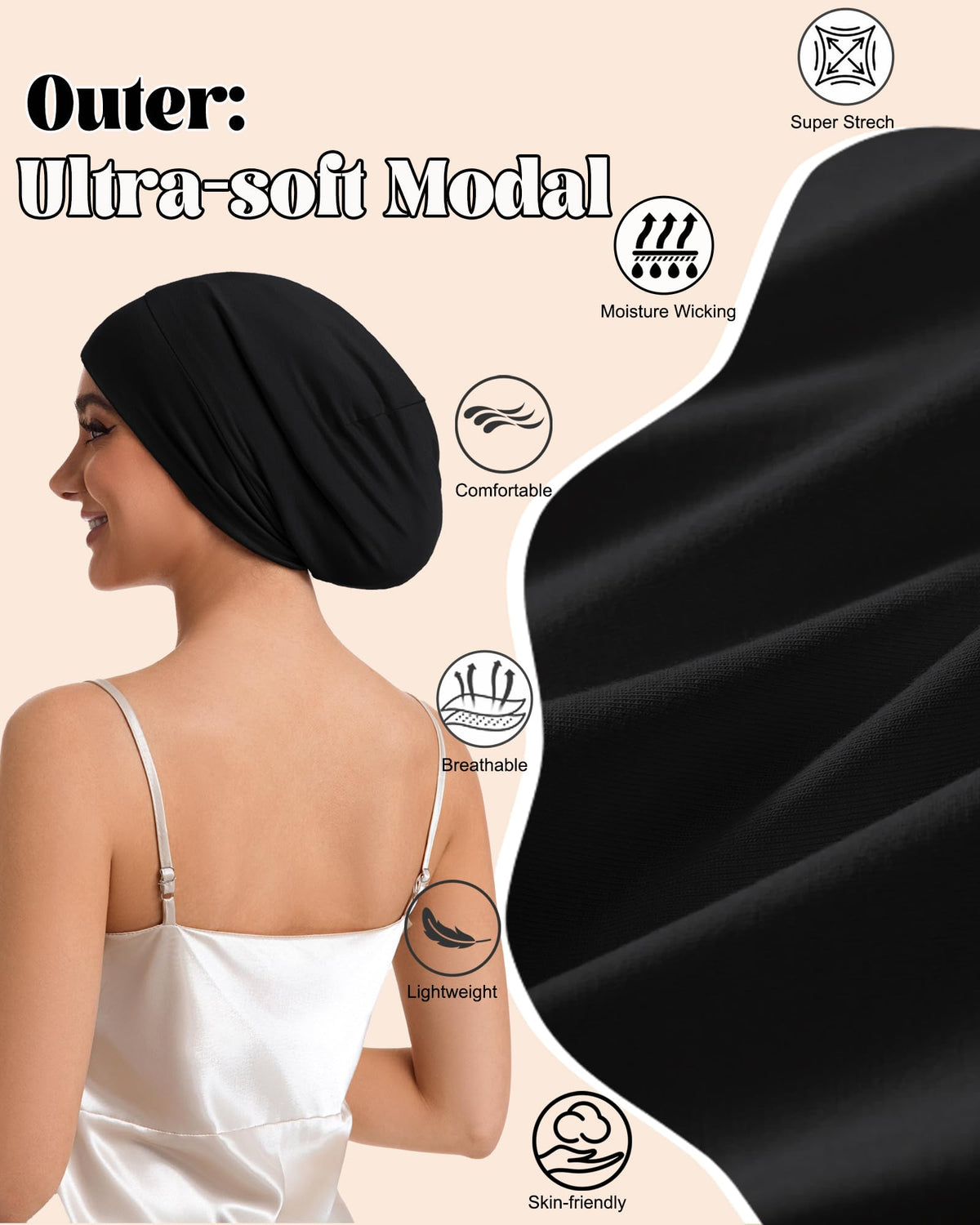 Simapu modal outer fabric texture showing soft, breathable comfort
