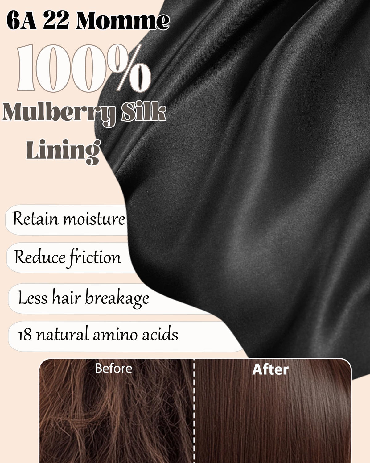 Simapu close-up of mulberry silk interior highlighting smooth protection