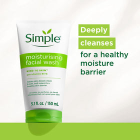 Simple close-up of gel texture with droplets, highlights moisturizing, non-drying formula