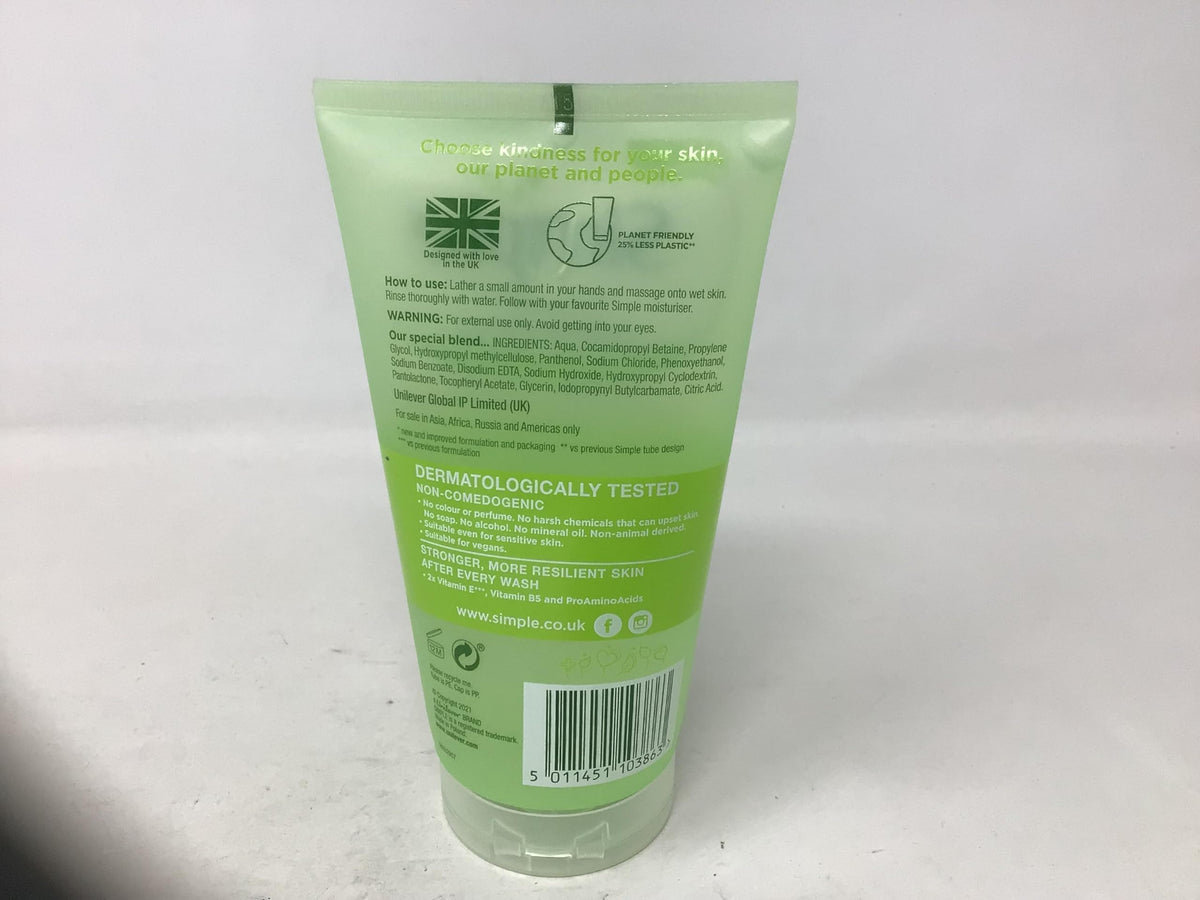 Simple facial wash in bathroom setting demonstrating simple routine convenience benefit