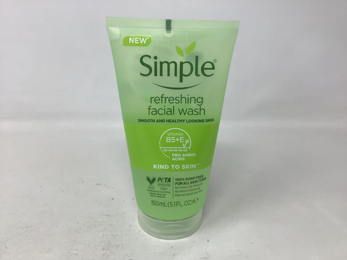 Simple gel wash texture close-up showing clear gel consistency and gentle lather benefit