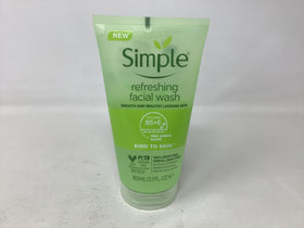 Simple gel wash texture close-up showing clear gel consistency and gentle lather benefit