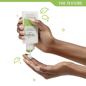 Simple product applied on hand to show quick absorption and smooth finish