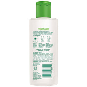 Simple micellar water on cotton pad removing makeup for hydrated skin