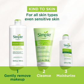 Simple cotton pad wiping face demonstrating effective makeup and dirt removal