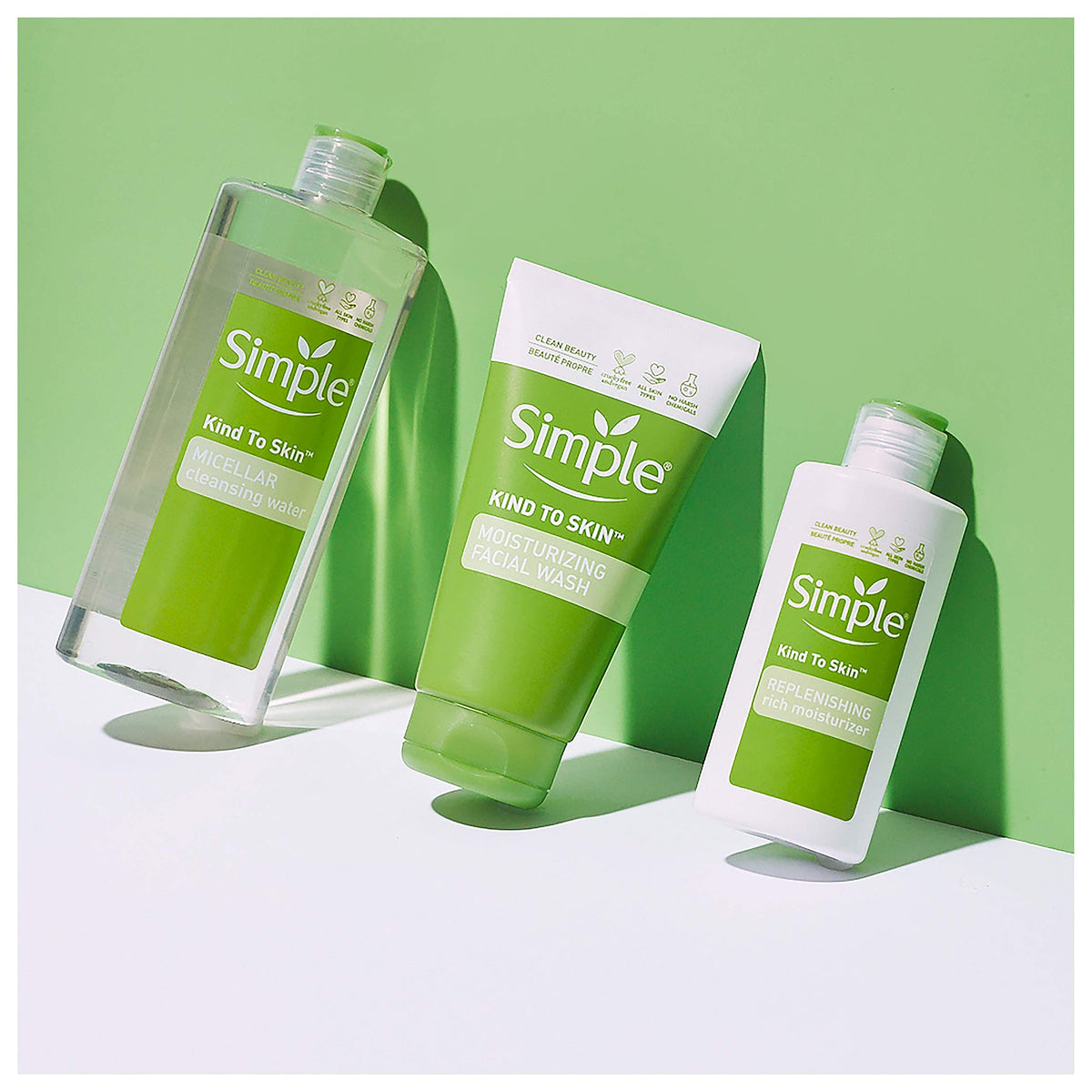 Simple micellar two bottles side-by-side showing value pack convenience