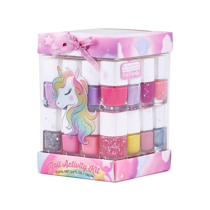 SIMPLE PLEASURES front packaging showing unicorn pink theme and set benefits