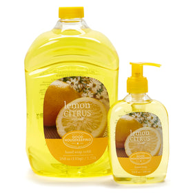 SIMPLE PLEASURES front packaging showing pump bottle and refill, easy setup benefit