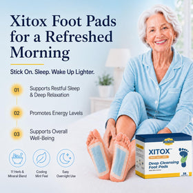 Close-up of Simple Promise Xitox patch texture and herbal layer