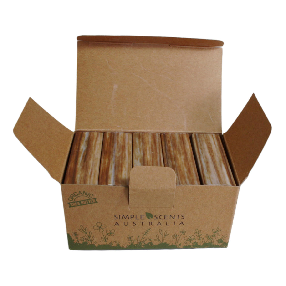Simple Scents Australia neatly boxed bars ready for gifting with natural aesthetic