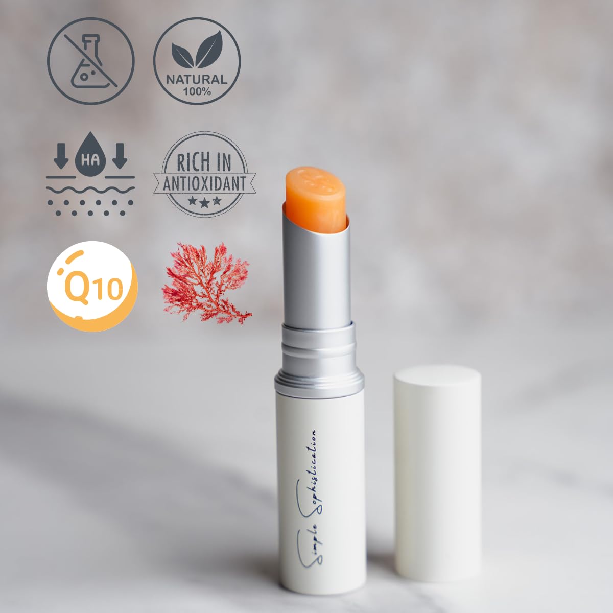 Simple Sophistication ingredients flatlay featuring tallow and organic oils for transparency