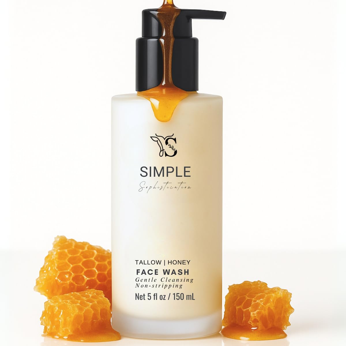 Simple Sophistication front bottle view showing clean label and benefits