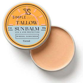 Simple Sophistication front tin showing product branding and benefit