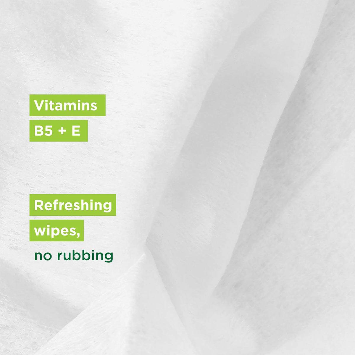 Simple wipe removing waterproof mascara from lashes illustrating effective removal benefit