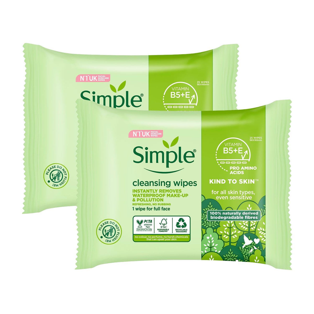 Simple packaging front view showing product name and gentle formula benefit