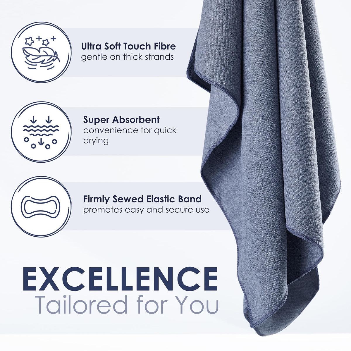 SimpleField close-up microfiber texture showing fast-absorb benefit