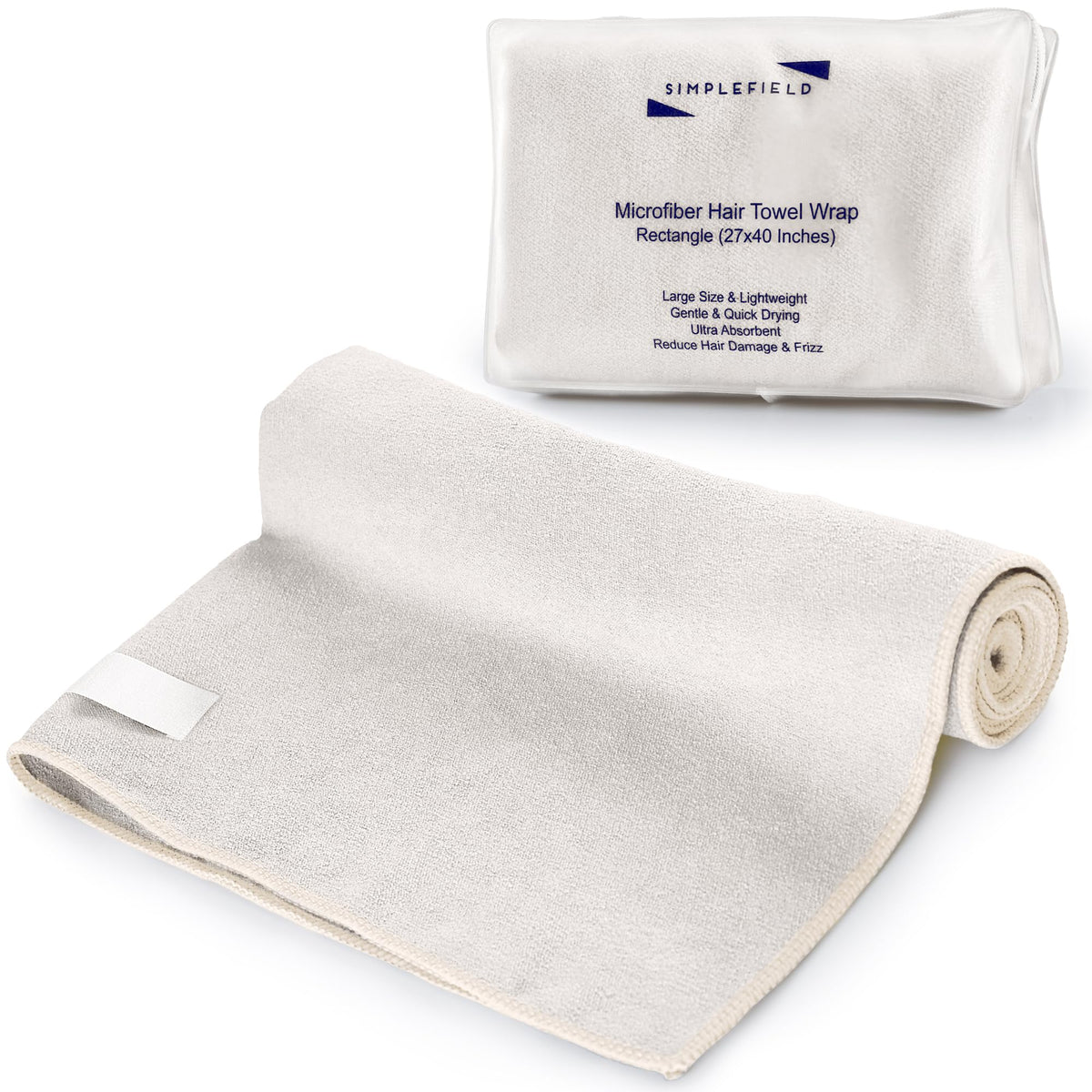 SimpleField front view beige wrap showing full coverage and neat design benefit