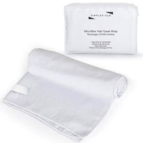 SimpleField front packaging showing bright white towel and benefits