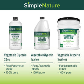 SimpleNature pail beside everyday bottle showing scale and long-lasting quantity