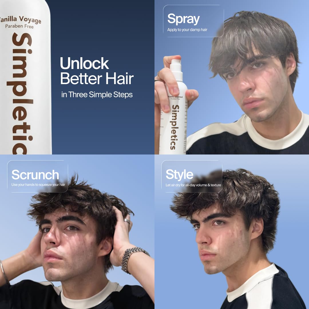 Simpletics bottle in hand showing 8 fl oz scale and portability