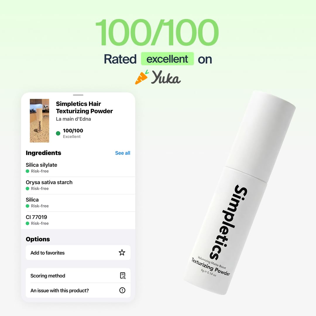 Simpletics ingredients label closeup highlighting natural formula and clean-beauty reassurance