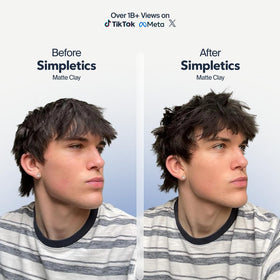 Simpletics open jar texture close-up highlights clay grip and workability