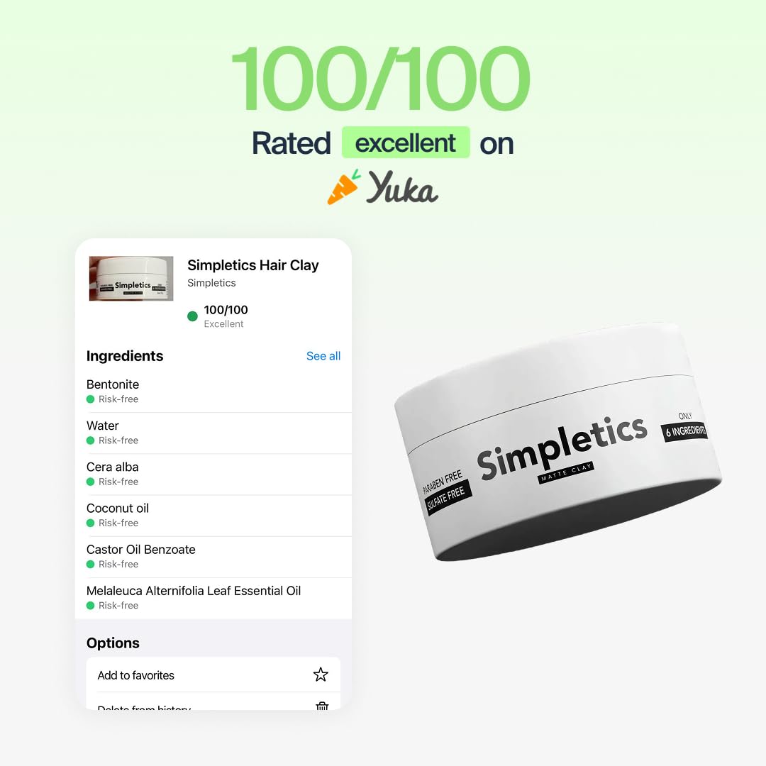 Simpletics in morning routine bathroom setting conveys quick daily styling