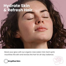 Simplified Skin close-up spray nozzle producing a fine mist for even application