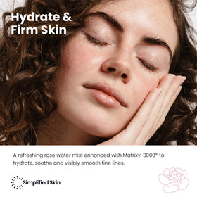 Simplified Skin pump close-up demonstrating fine mist delivery