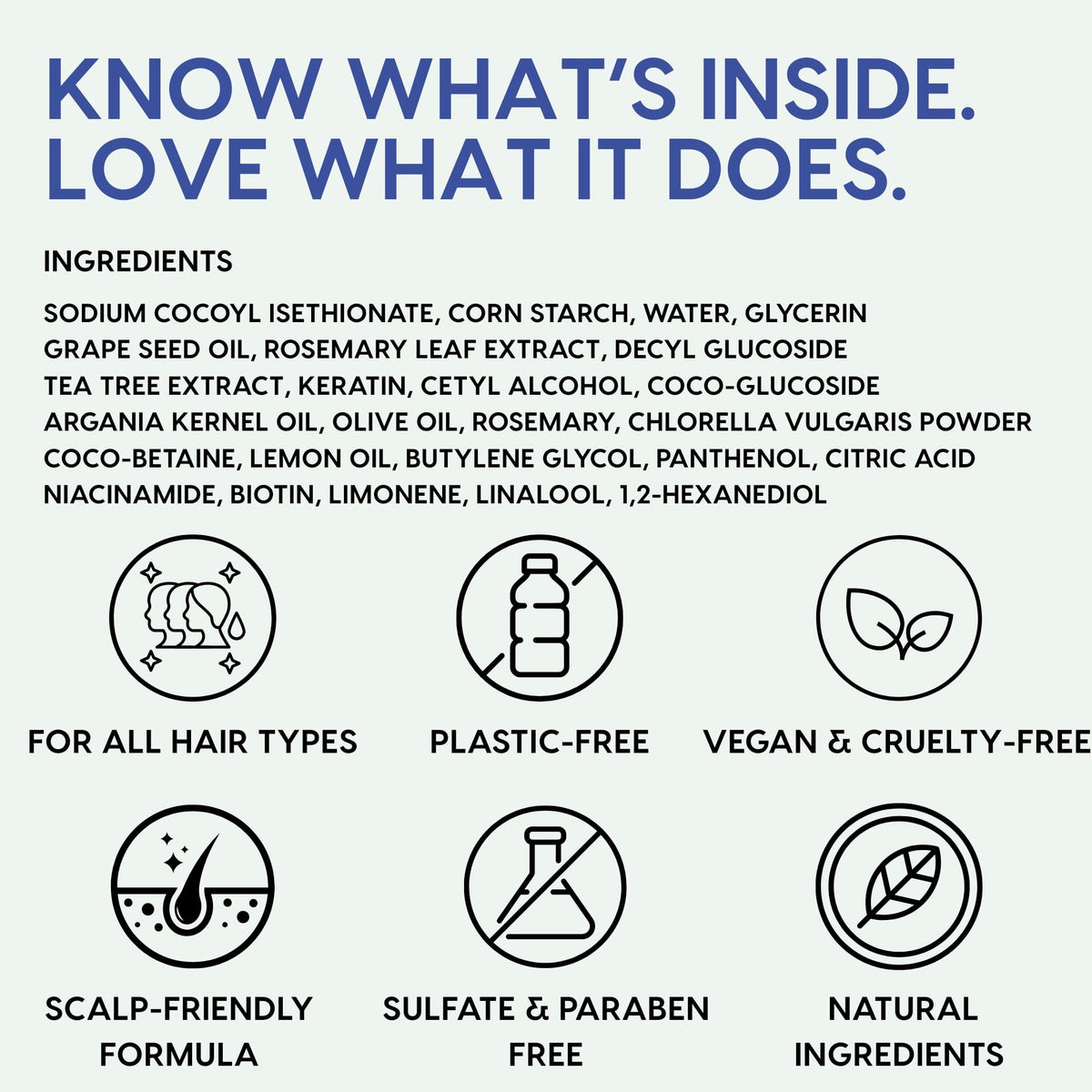 SIMPLUT rosemary and tea-tree botanicals for refreshing scalp sensation