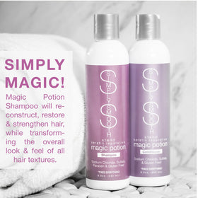 SIMPLY SMOOTH before and after smoothing frizz and reducing breakage
