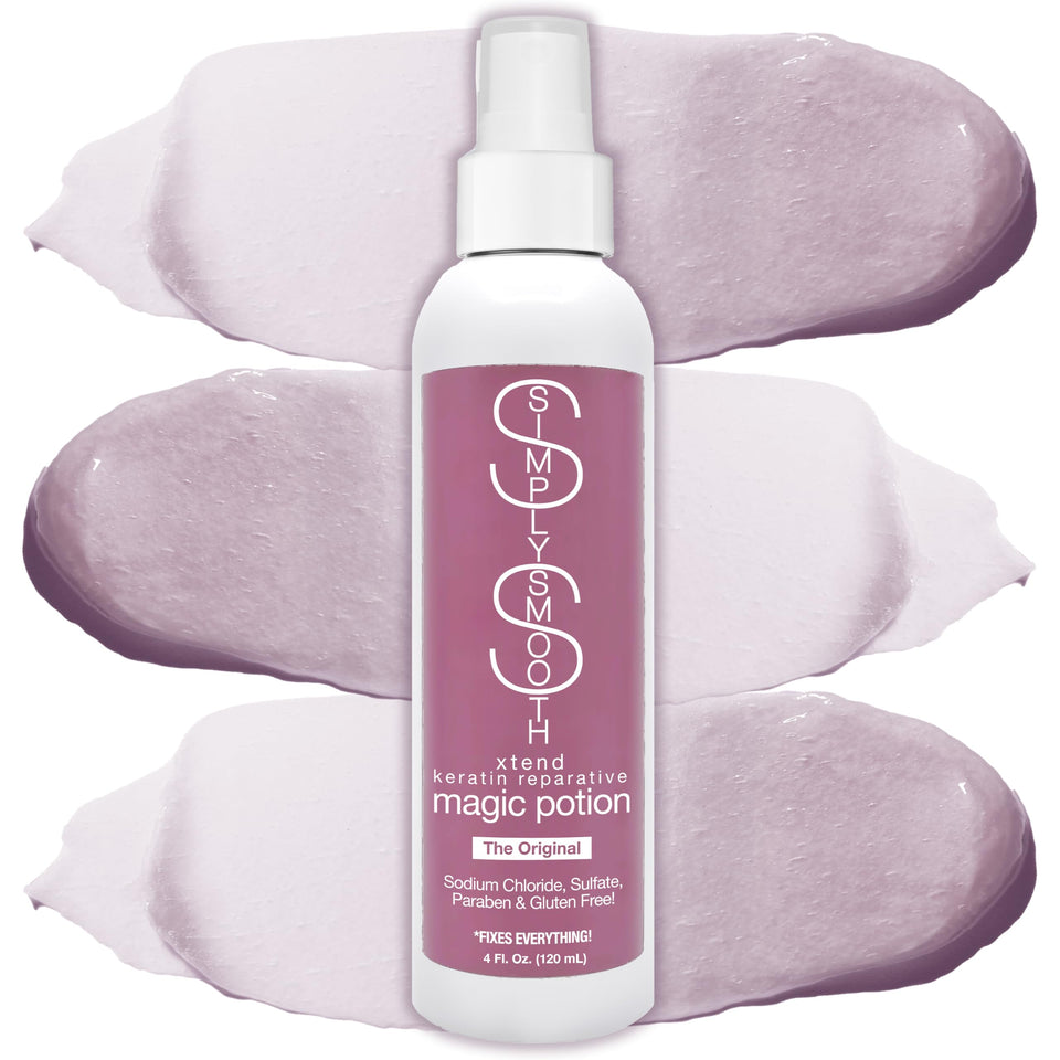 SIMPLY SMOOTH front bottle view showing label and benefits