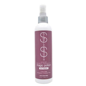 SIMPLY SMOOTH bottle front view showing label and size, highlights multi-use benefits