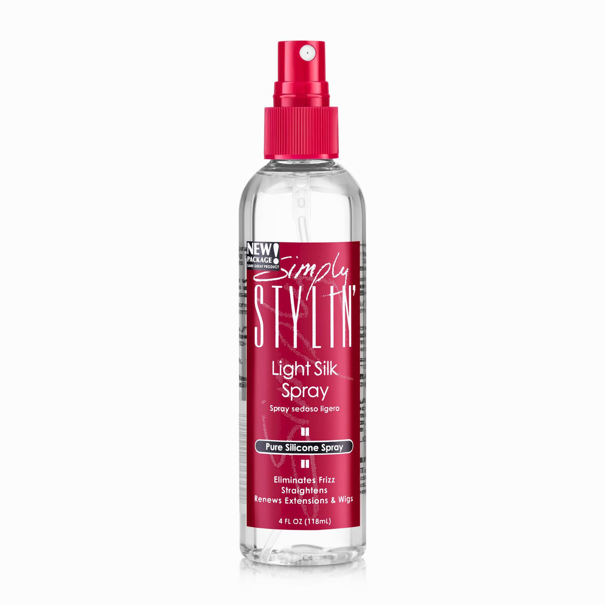 Simply Stylin' front packaging showing bottle and branding for easy recognition and convenience