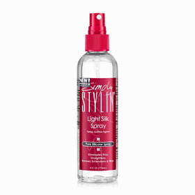 Simply Stylin' front packaging showing bottle and branding for easy recognition and convenience