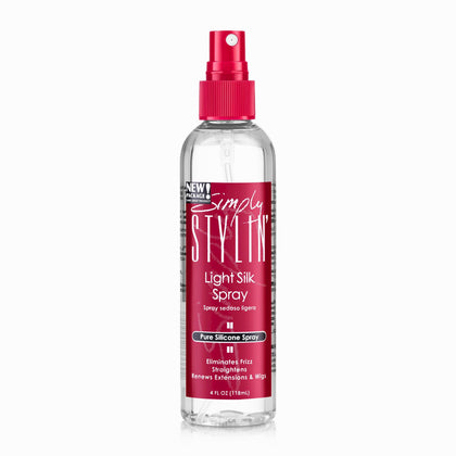 Simply Stylin' front packaging showing bottle and branding for easy recognition and convenience