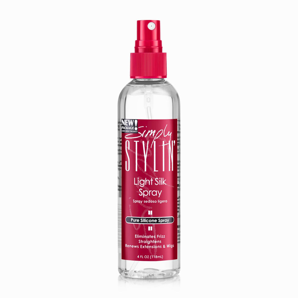 Simply Stylin' front packaging showing bottle and branding for easy recognition and convenience