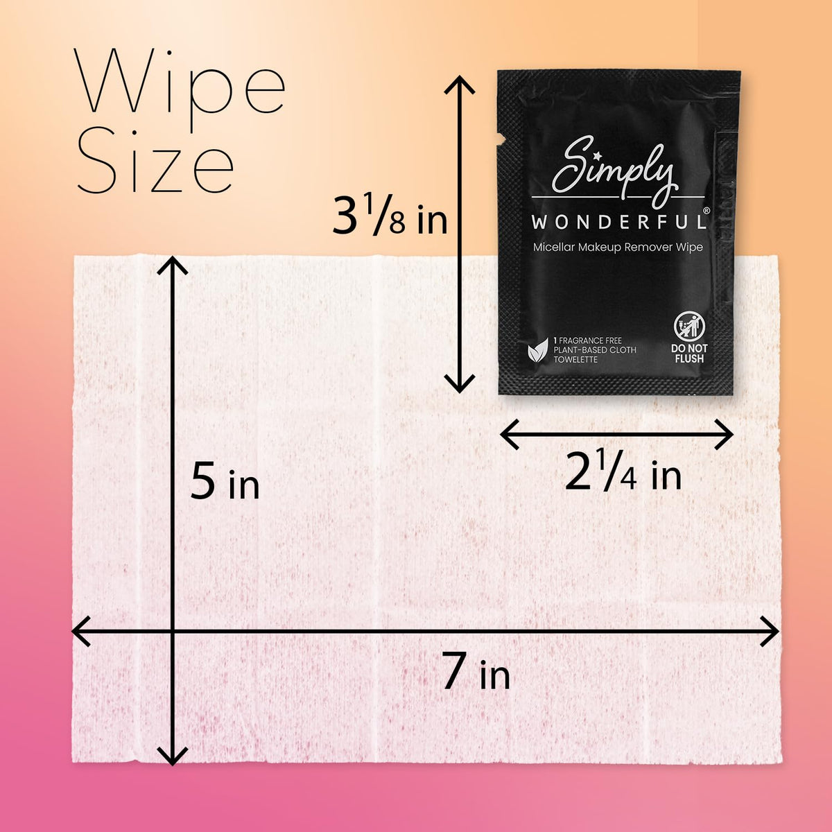 Simply Wonderful wipe removing mascara on model eye for effective makeup removal