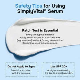 SimplyVital bottle styled on bathroom shelf to suggest routine integration and elegance
