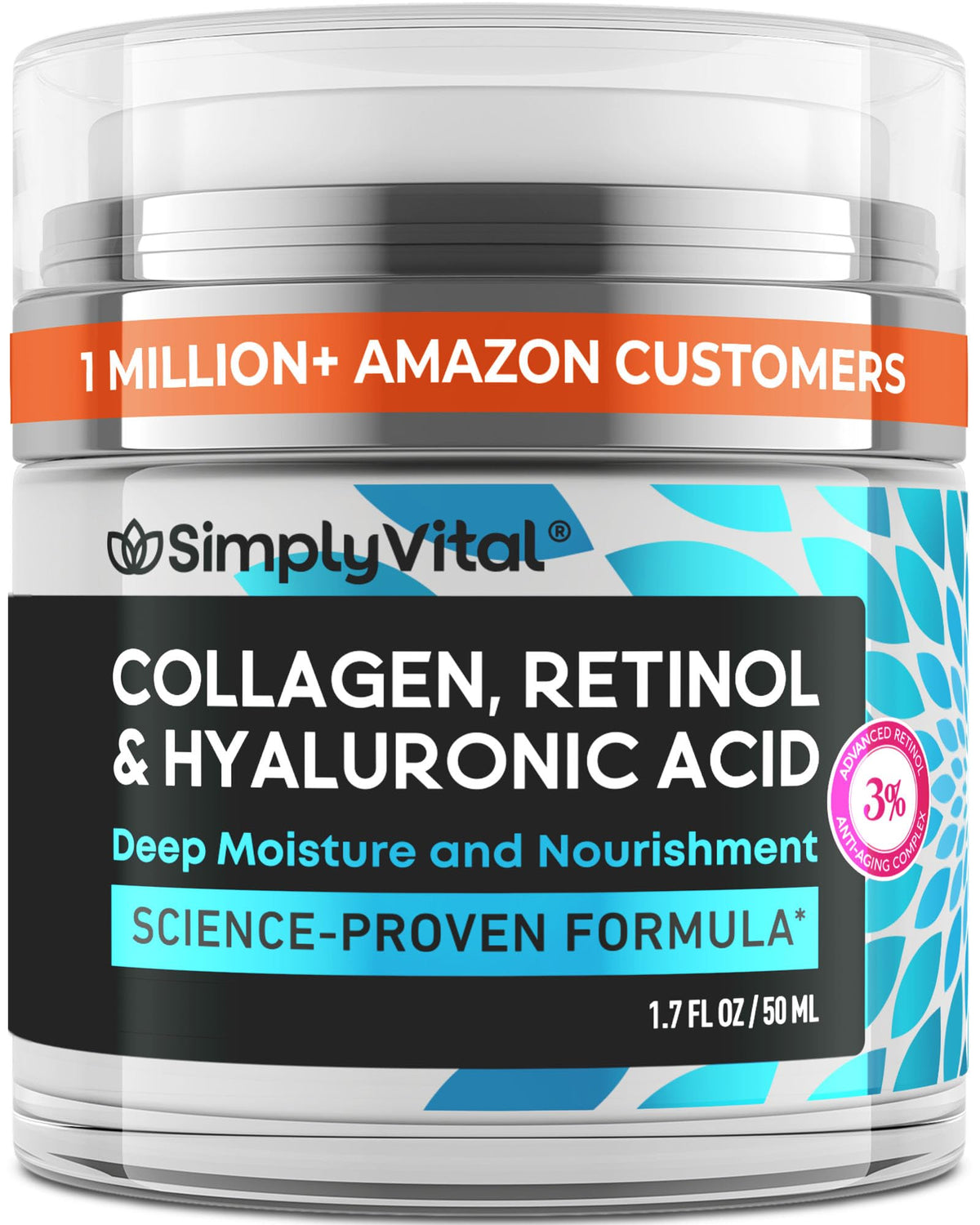 SimplyVital front jar showing packaging and benefits