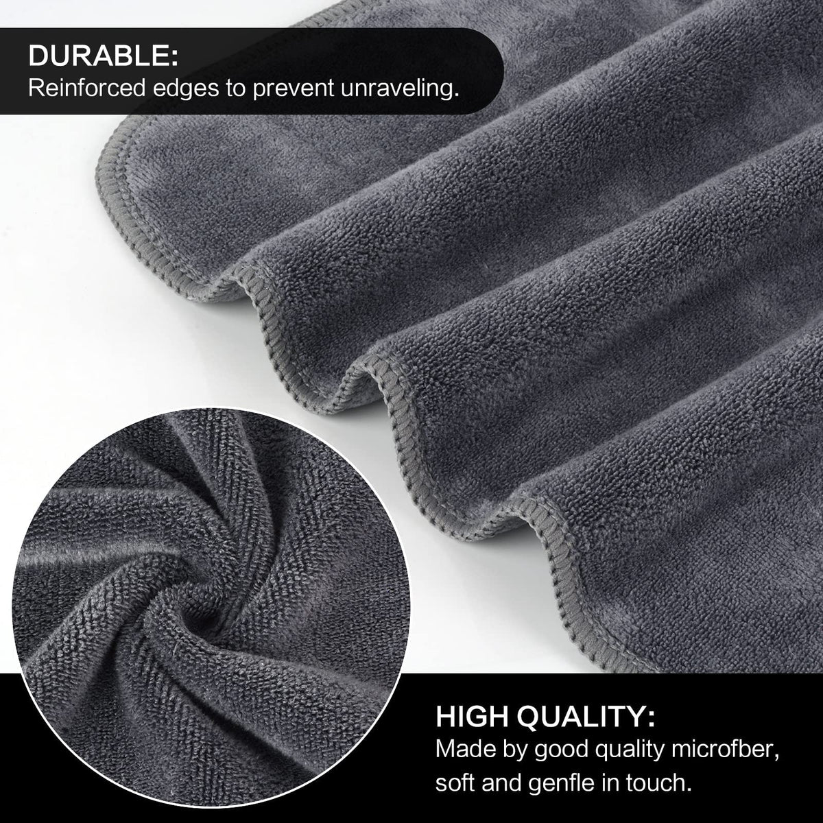 SINLAND cloth held in hand showing size and convenient portability