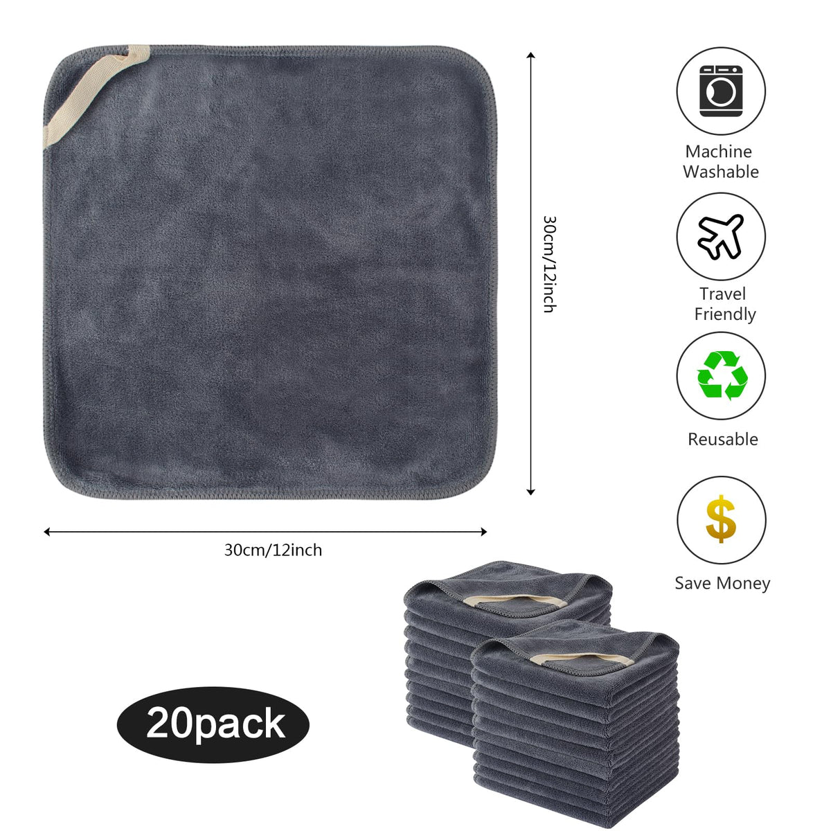 SINLAND cloth hung to dry illustrating fast-drying benefit
